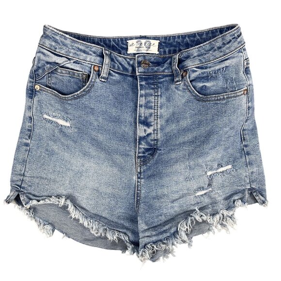 We the Free Free People Curvy Cut Off Light Wash Jean Shorts Sz 29 - Picture 1 of 4